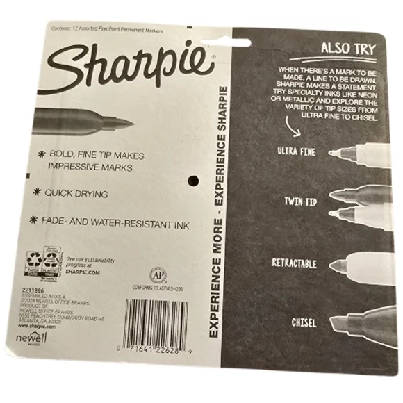 12 Pack Sharpie Limited Edition Fine Markers Set - Picture 2 of 4